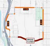 Denver’s 8th Avenue bridge closed for maintenance
