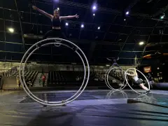 In upcoming “Lumiere,” top Circus Juventas students backflip and bounce through glitzy old Hollywood