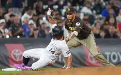 Rockies’ late rally falls short against Padres, who pound out 16 hits at Coors Field
