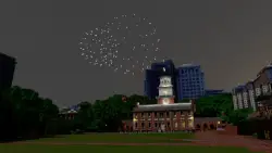 Block by block: Gamers recreate Independence Hall in Minecraft